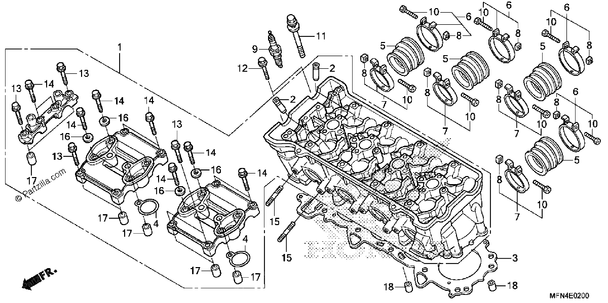 Diagrama de CYLINDER HEAD