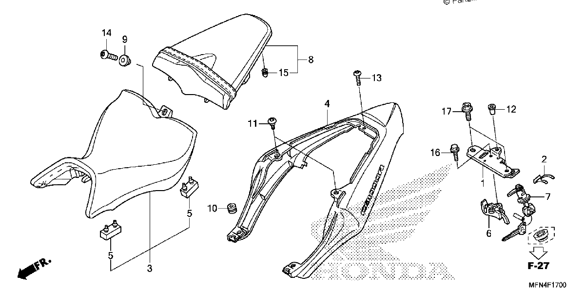 Diagrama de SEAT SEAT COWL
