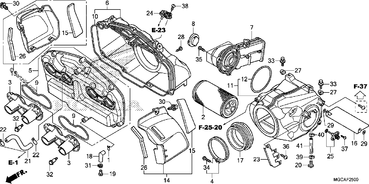 Diagrama de AIR CLEANER