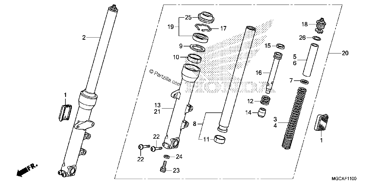 Diagrama de FRONT FORK