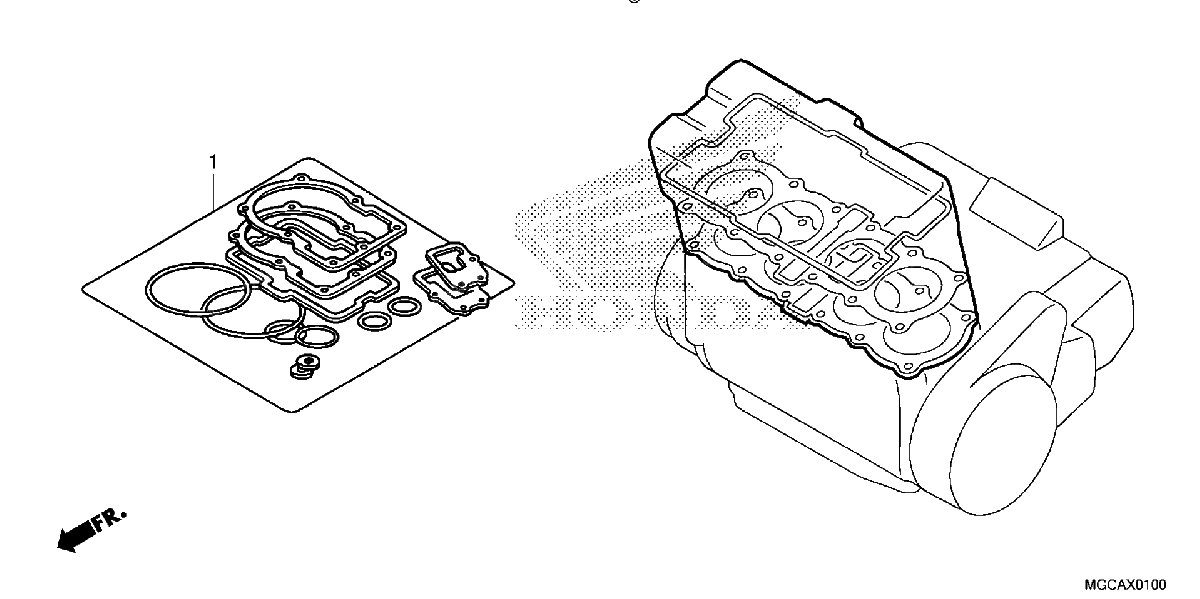 Diagrama de GASKET KIT A