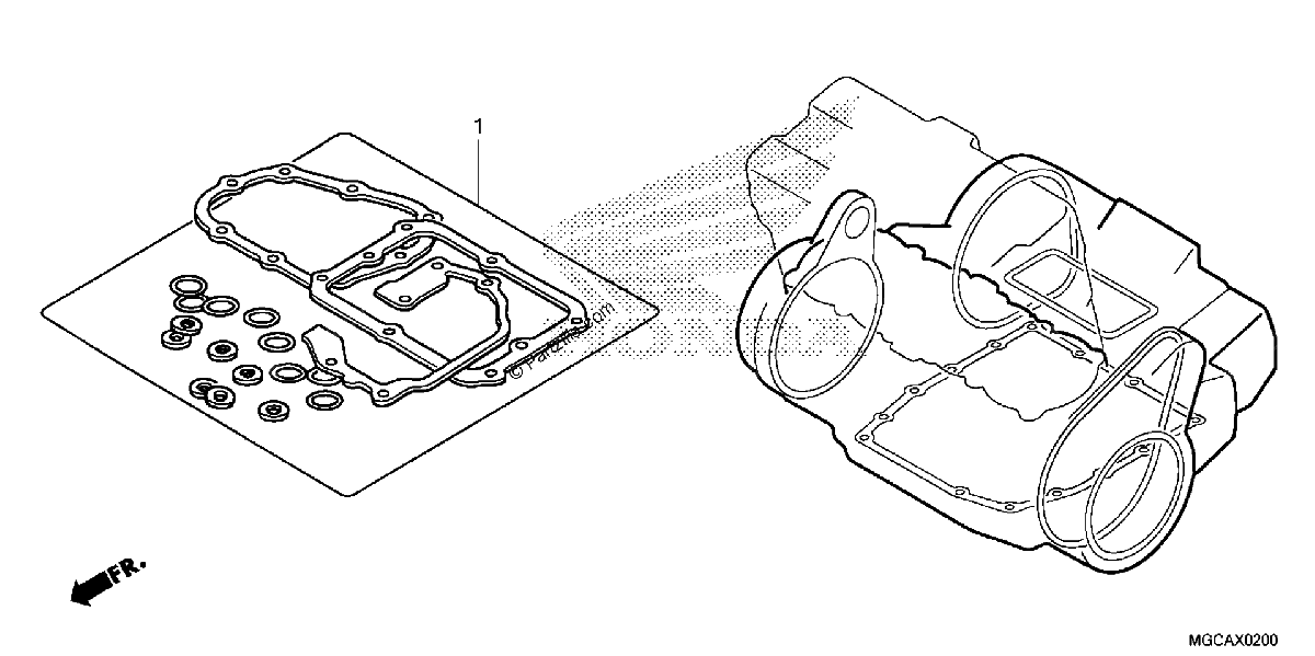 Diagrama de GASKET KIT B