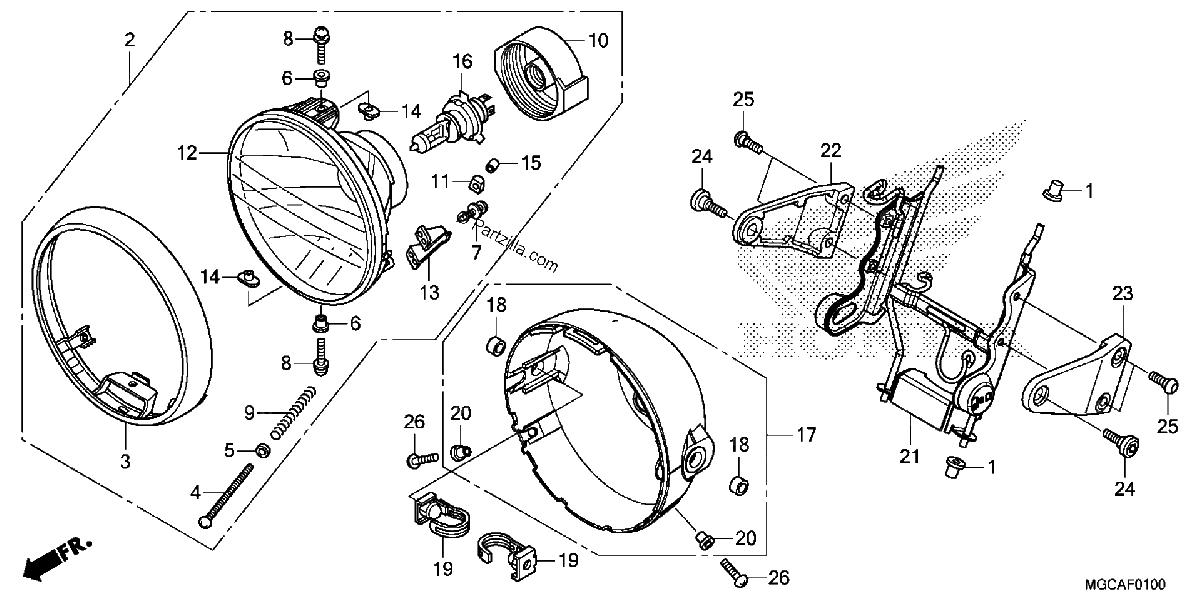 Diagrama de HEADLIGHT