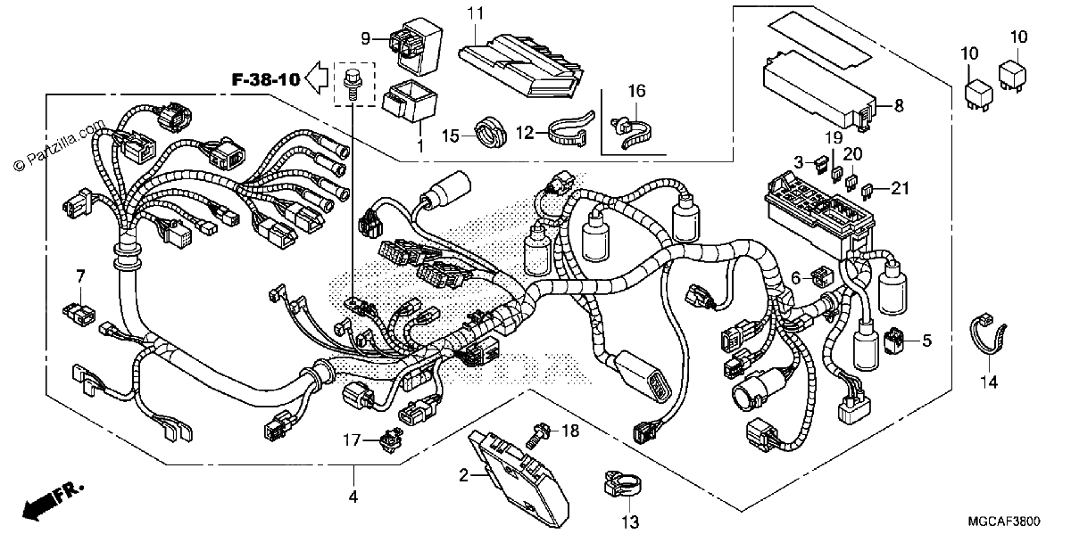 Diagrama de WIRE HARNESS