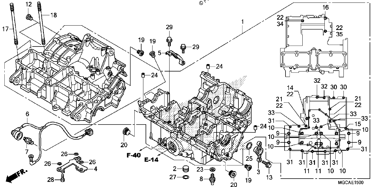 Diagrama de CRANKCASE