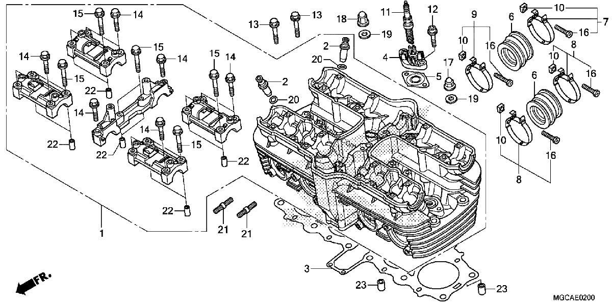 Diagrama de CYLINDER HEAD