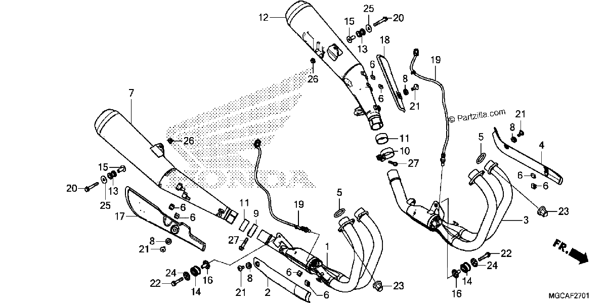 Diagrama de EXHAUST MUFFLER 2