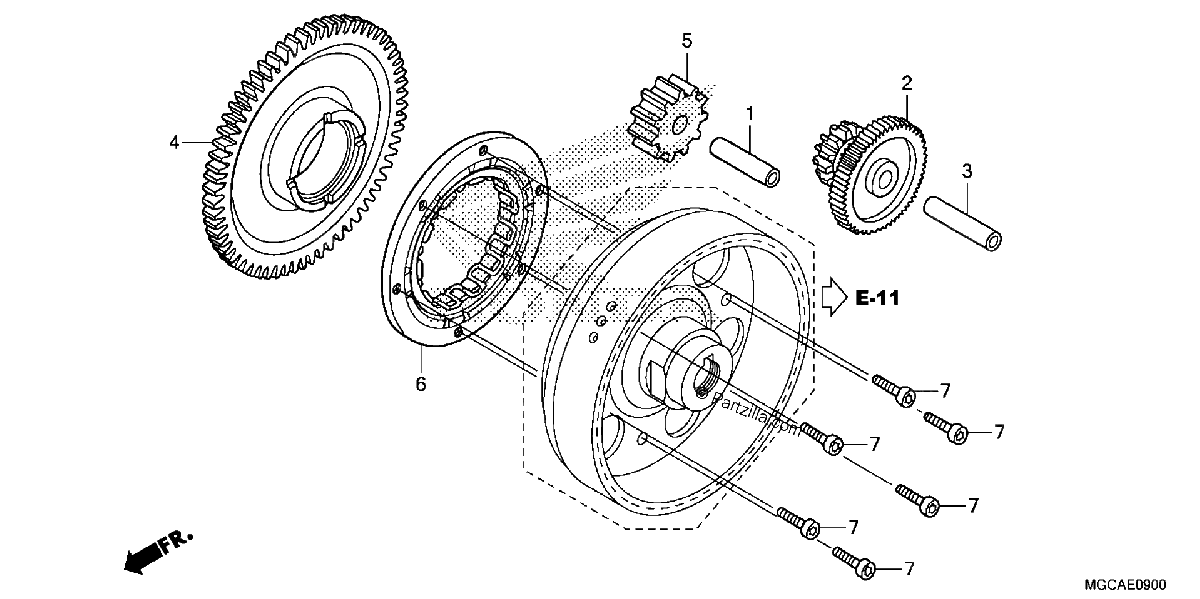 Diagrama de STARTING CLUTCH