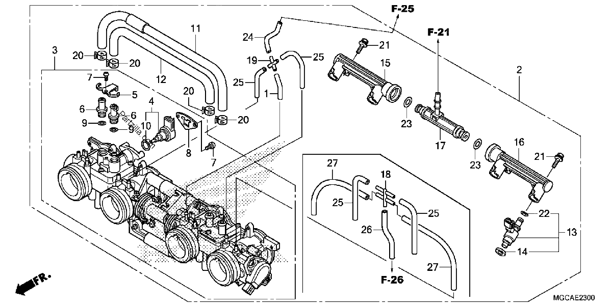 Diagrama de THROTTLE BODY