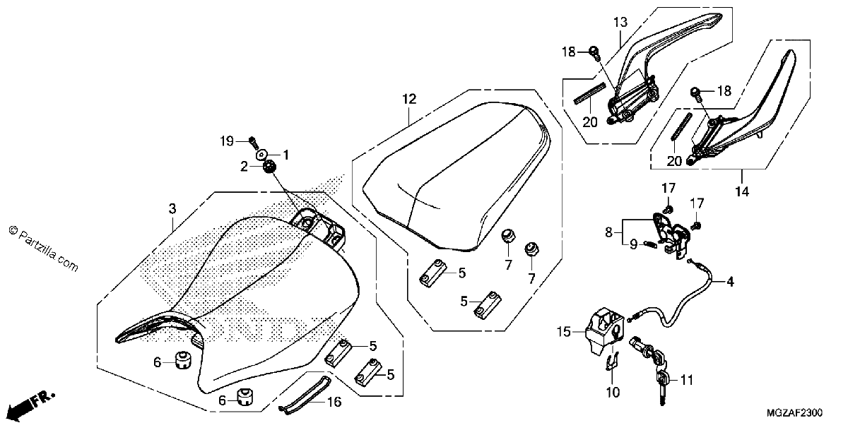 Diagrama de SEAT REAR GRIP