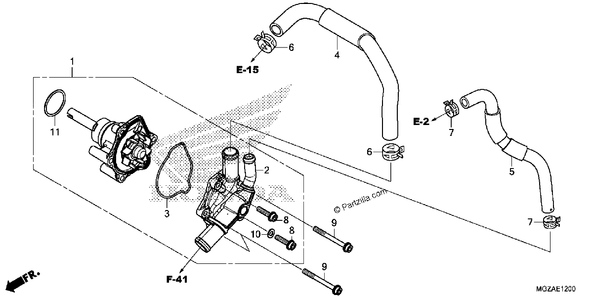 Diagrama de WATER PUMP