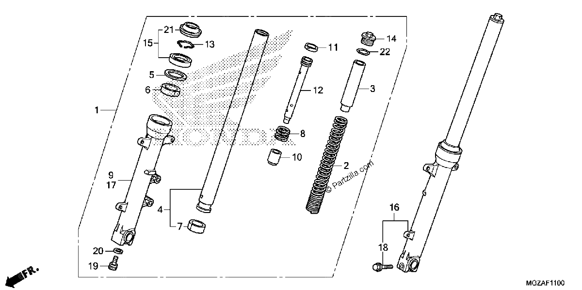 Diagrama de FRONT FORK