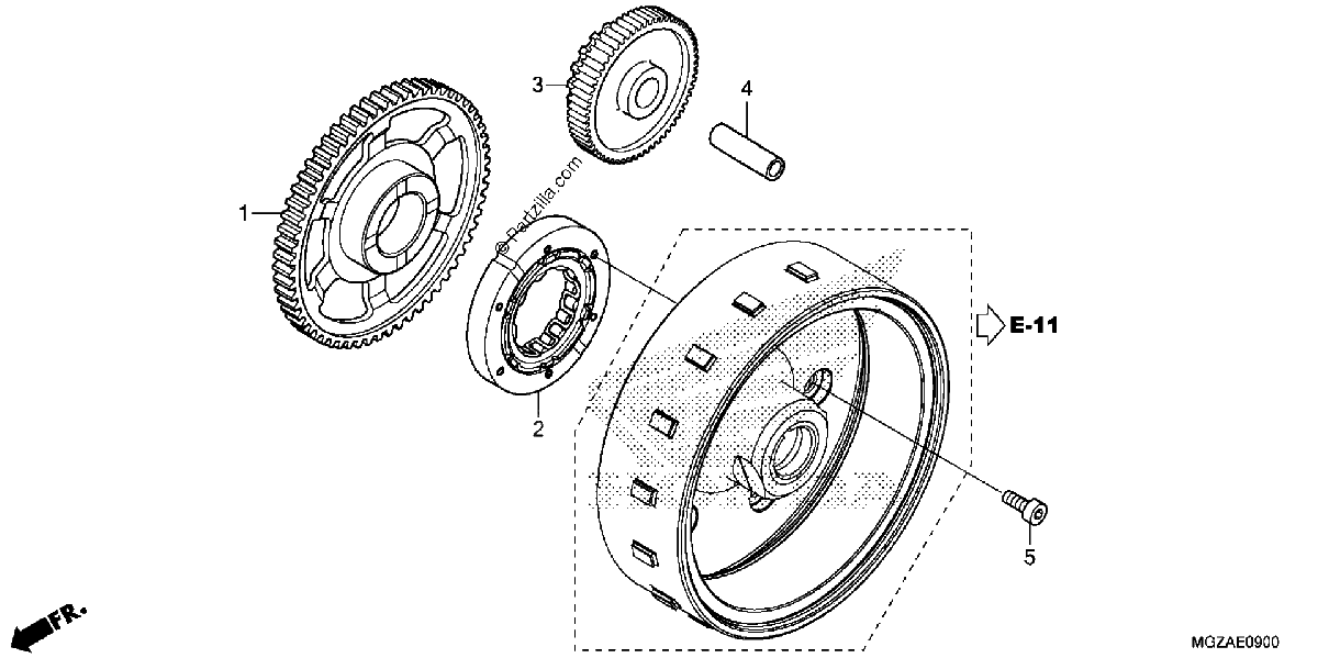 Diagrama de STARTING CLUTCH