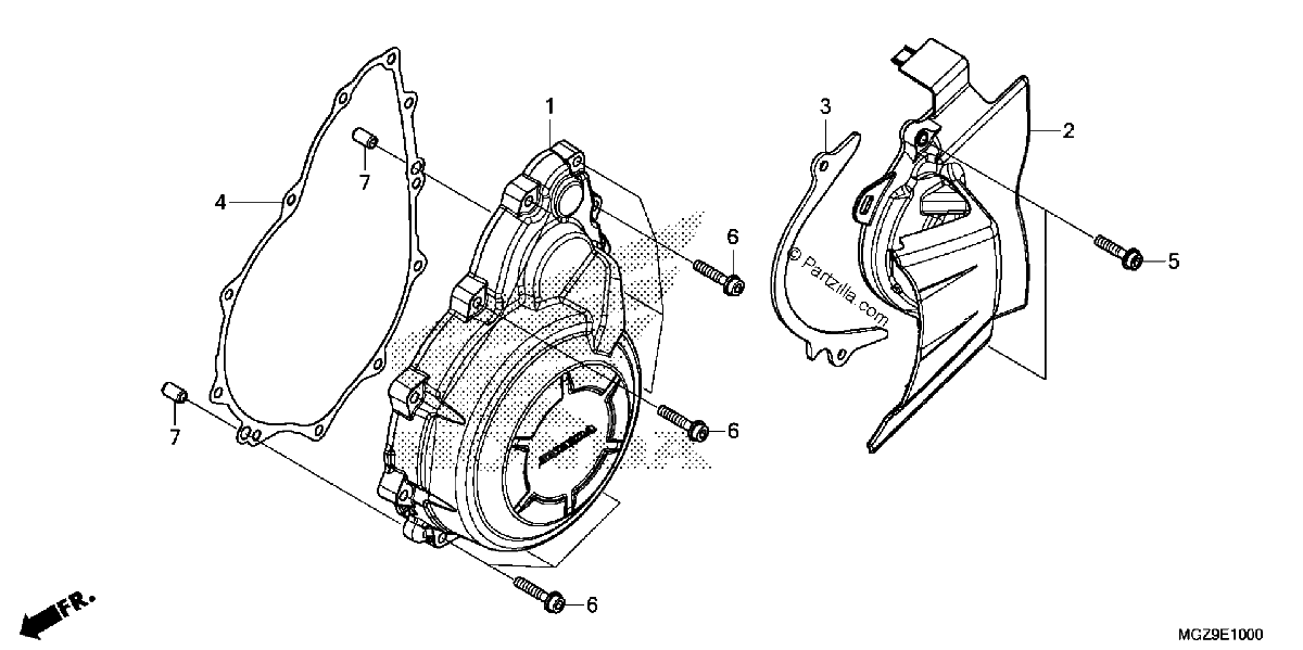 Diagrama de ALTERNATOR COVER