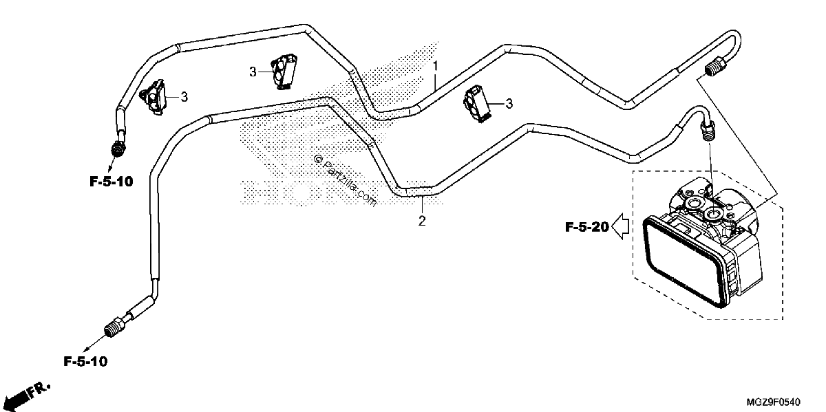 Diagrama de BRAKE PIPE
