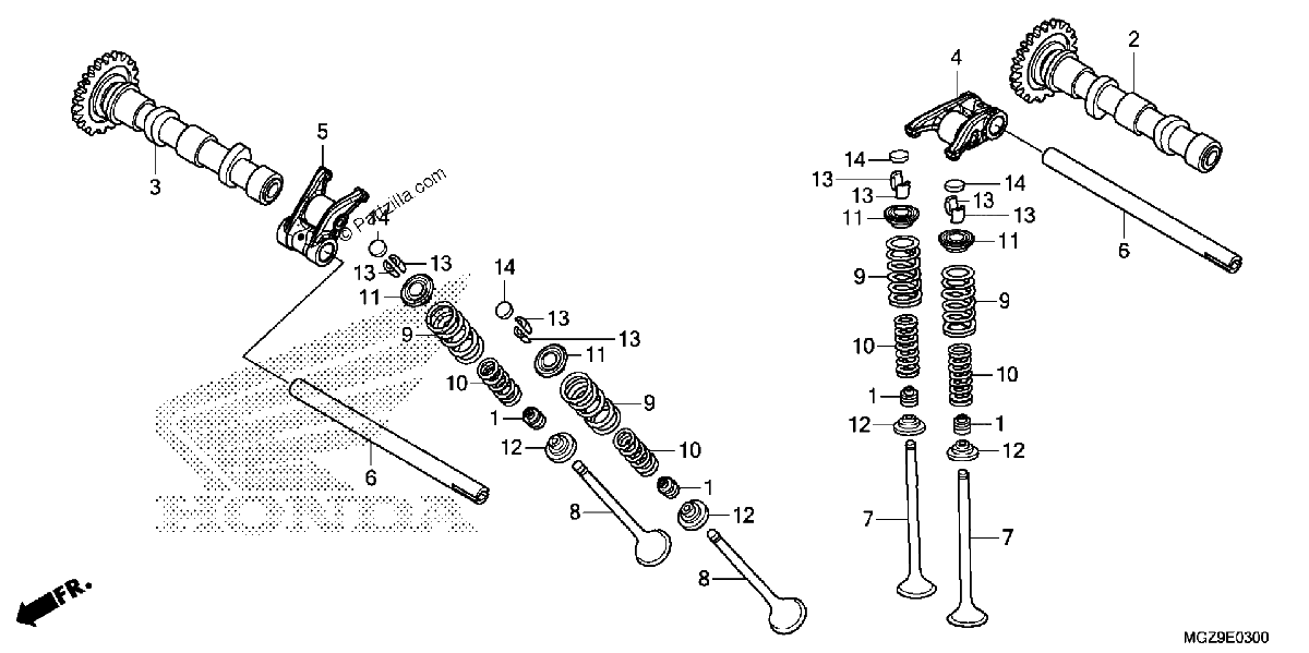 Diagrama de CAMSHAFT VALVE