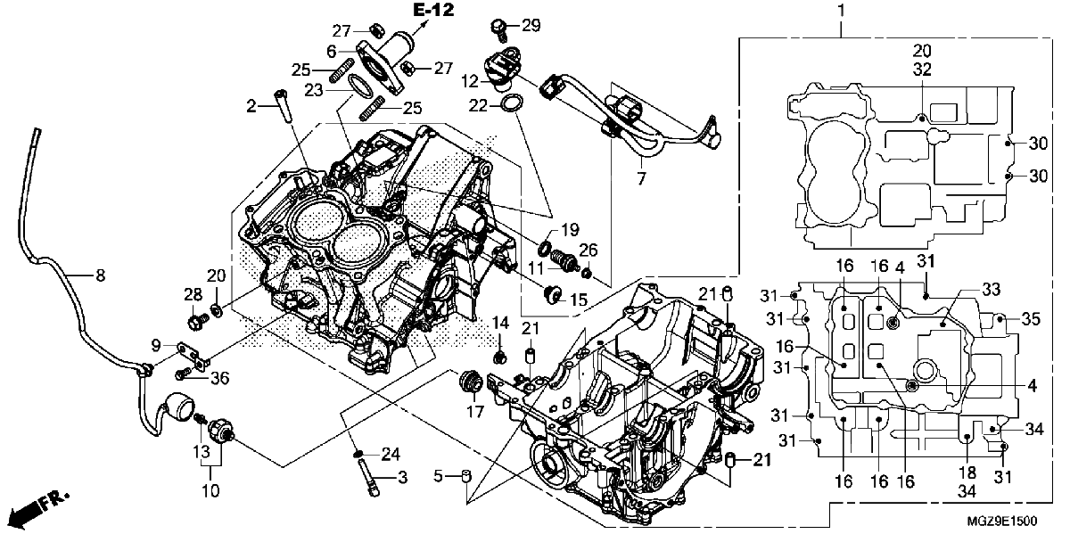 Diagrama de CRANKCASE