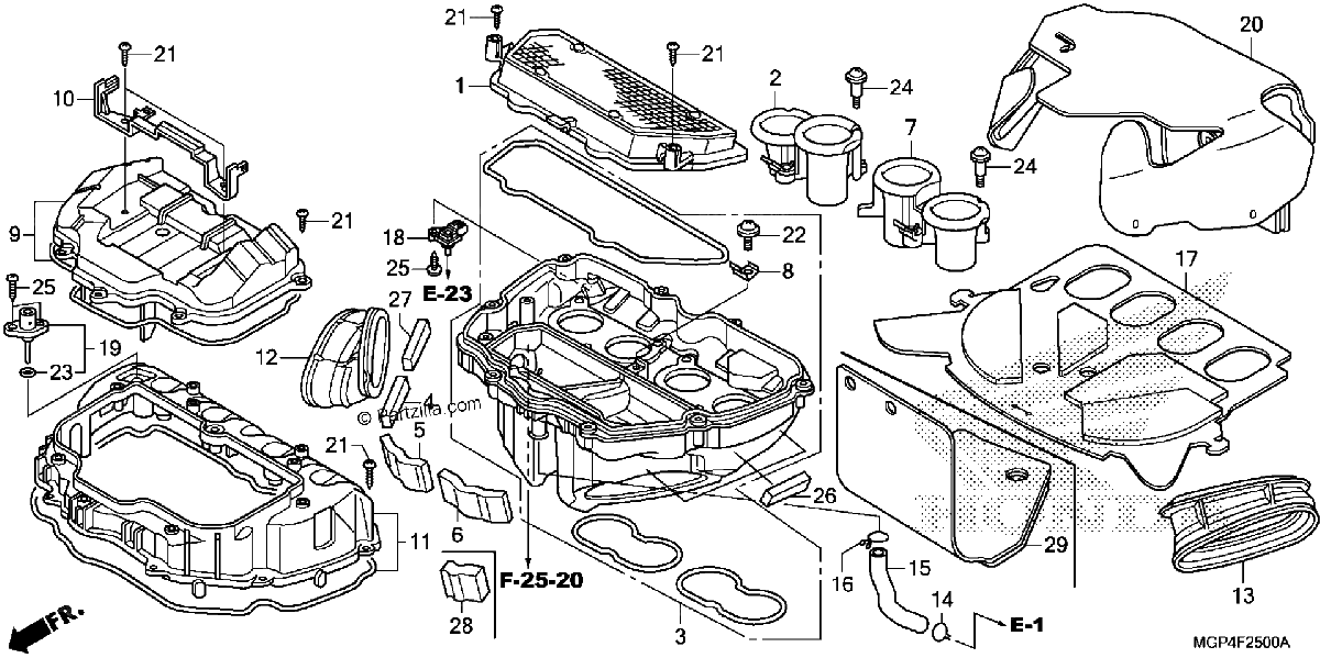 Diagrama de AIR CLEANER