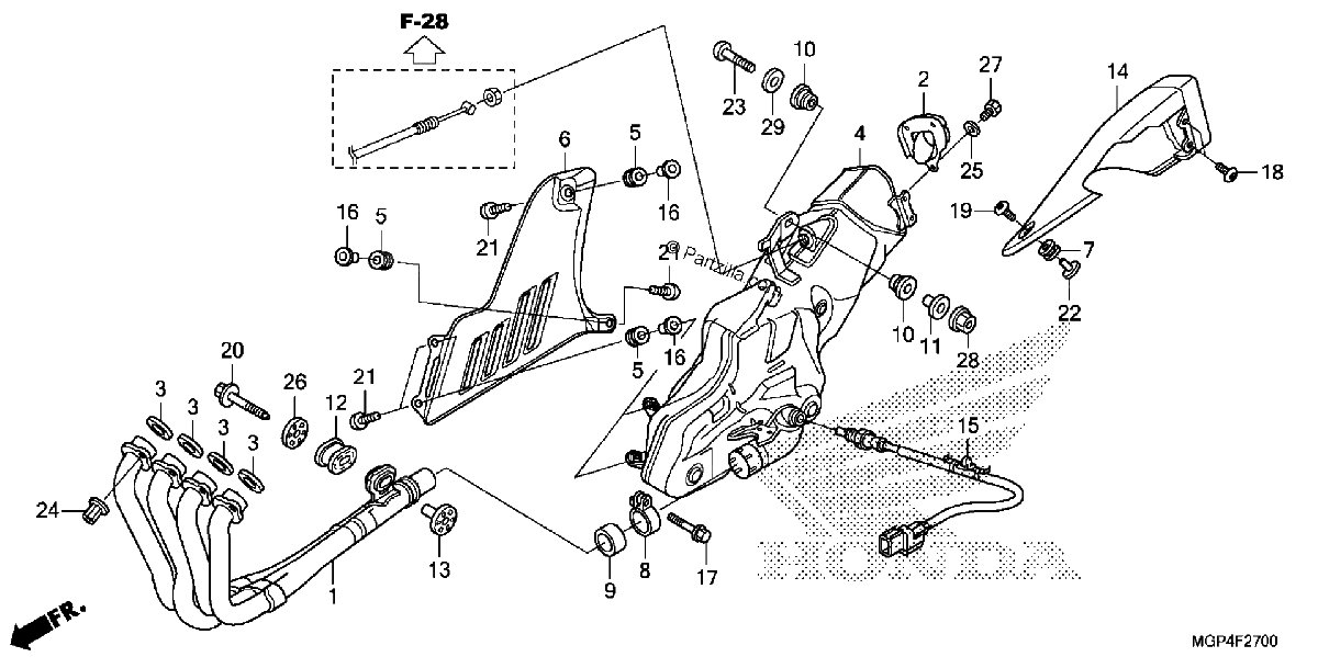 Diagrama de EXHAUST MUFFLER
