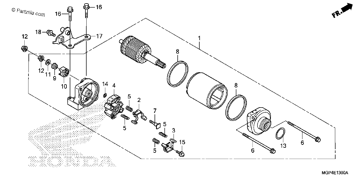 Diagrama de STARTER MOTOR