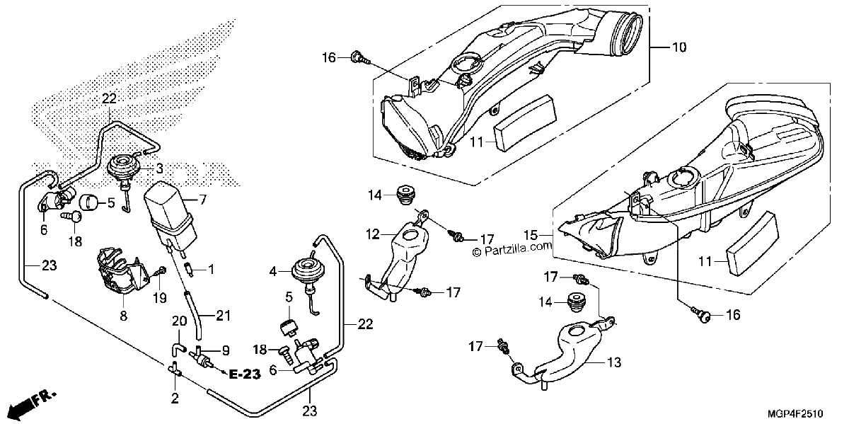 Diagrama de AIR INTAKE DUCT SOLENOID VALVE