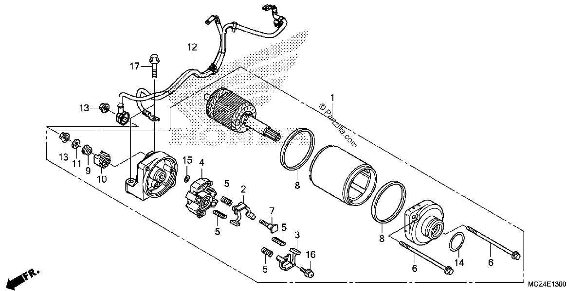 Diagrama de STARTER MOTOR