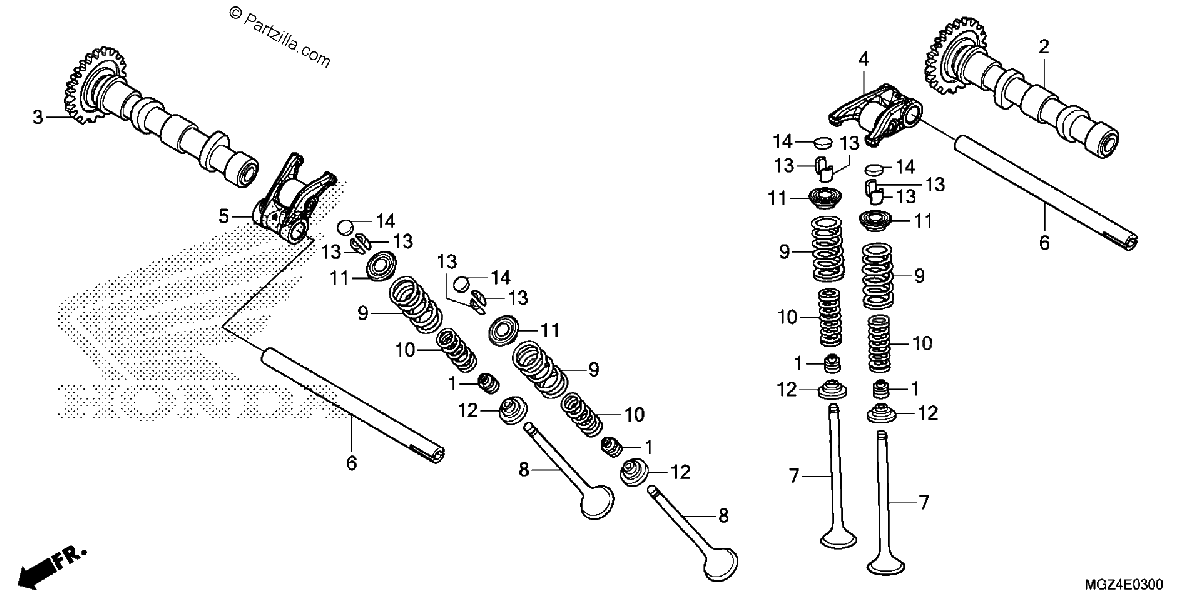 Diagrama de CAMSHAFT VALVE