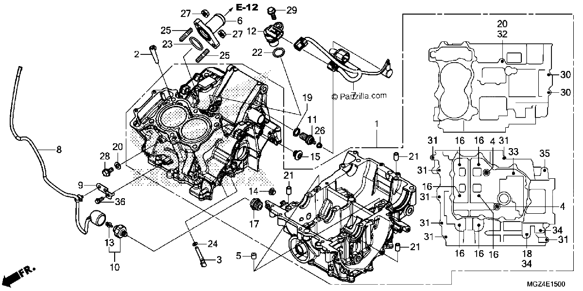 Diagrama de CRANKCASE