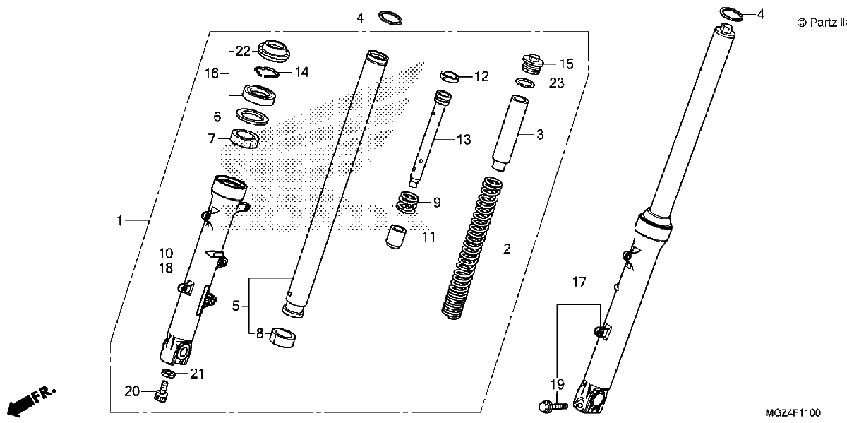 Diagrama de FRONT FORK
