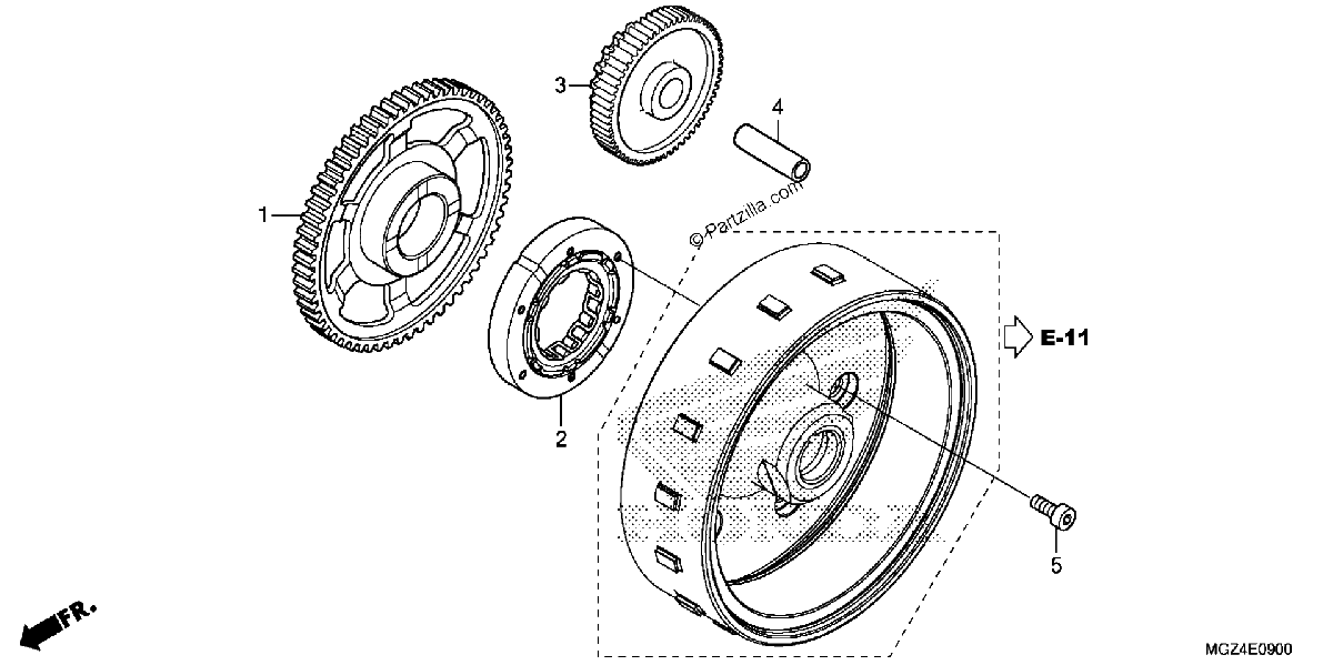 Diagrama de STARTING CLUTCH