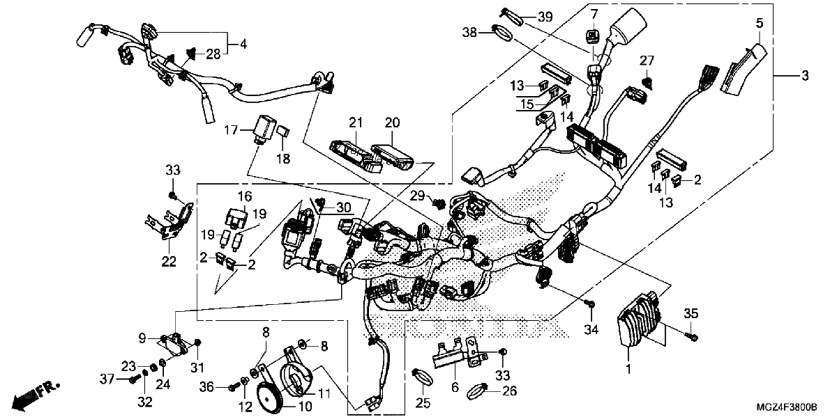 Diagrama de WIRE HARNESS