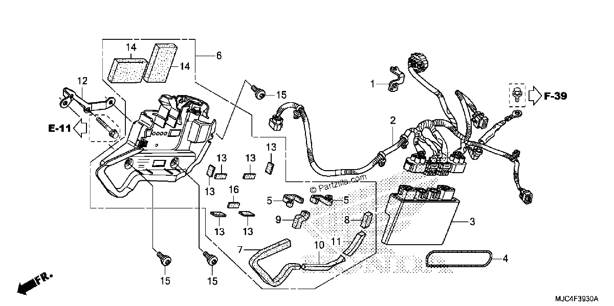 Diagrama de ABS CONTROL UNIT CBR600RA
