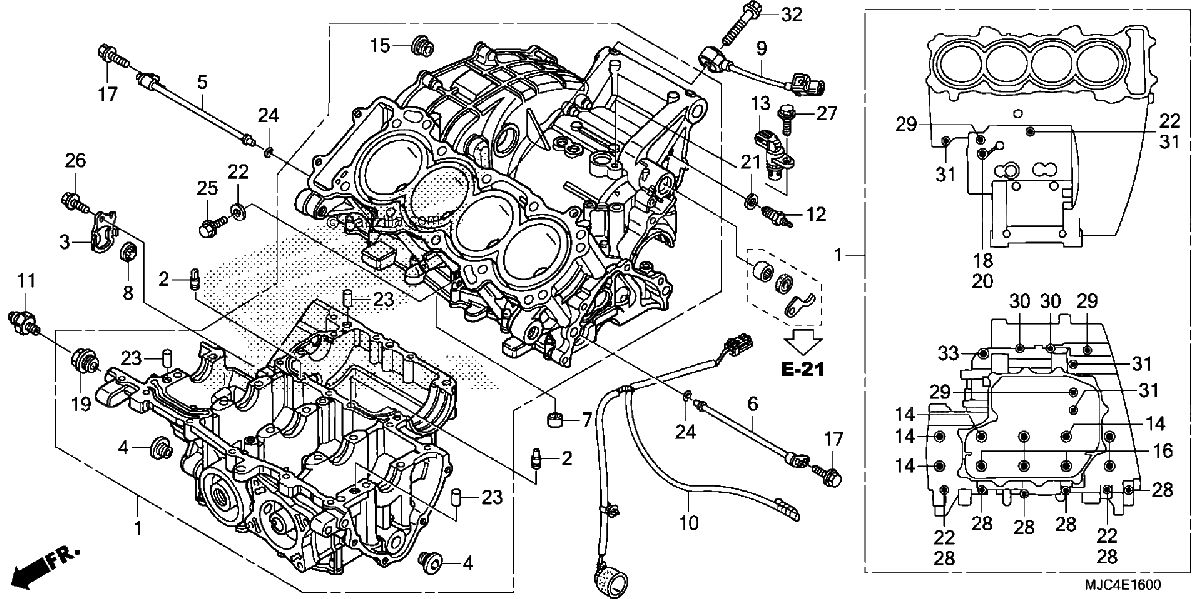 Diagrama de CRANKCASE
