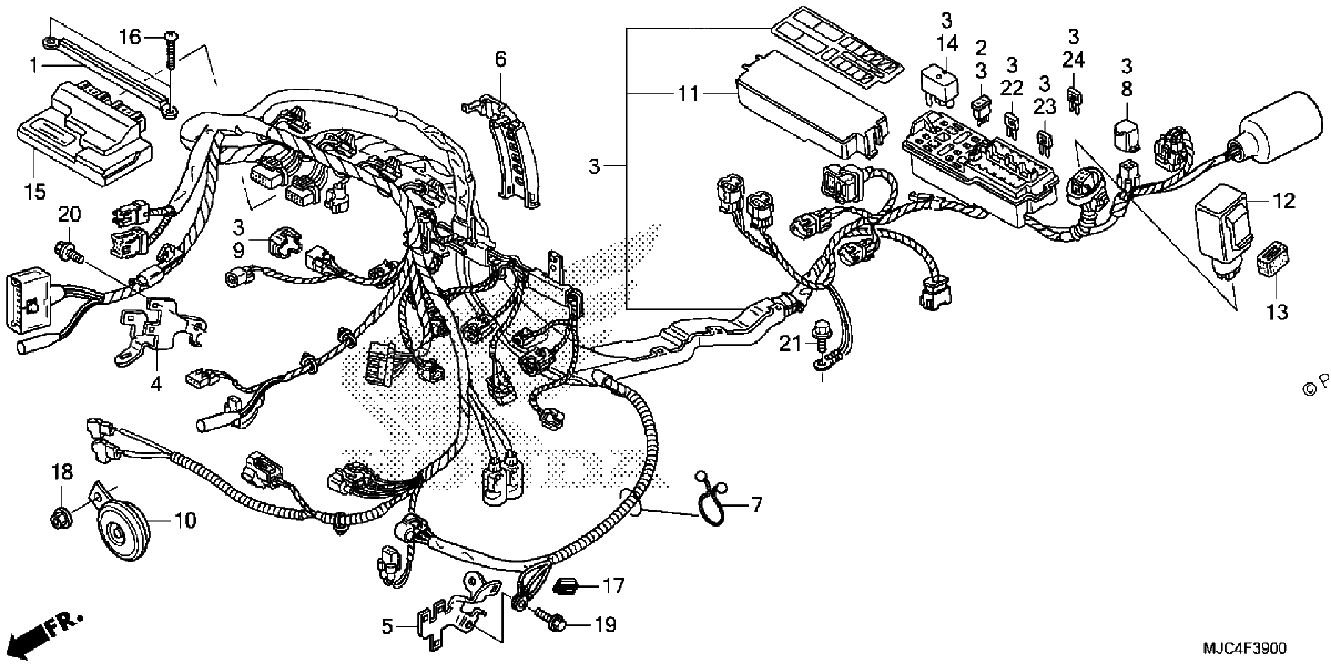 Diagrama de WIRE HARNESS