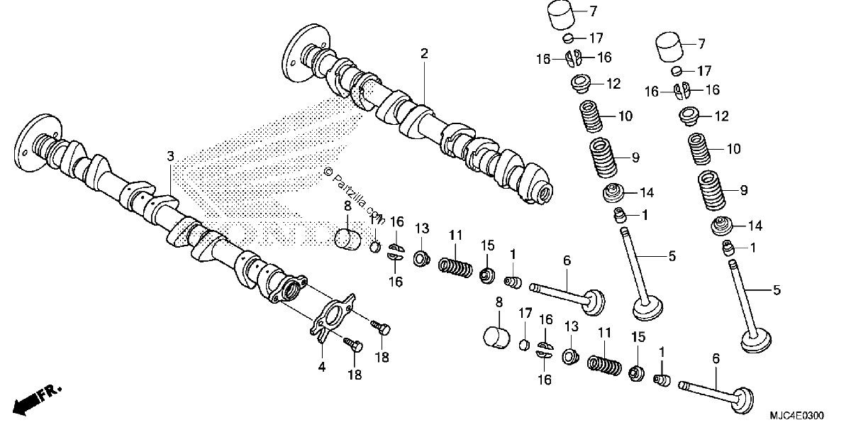 Diagrama de CAMSHAFT VALVE