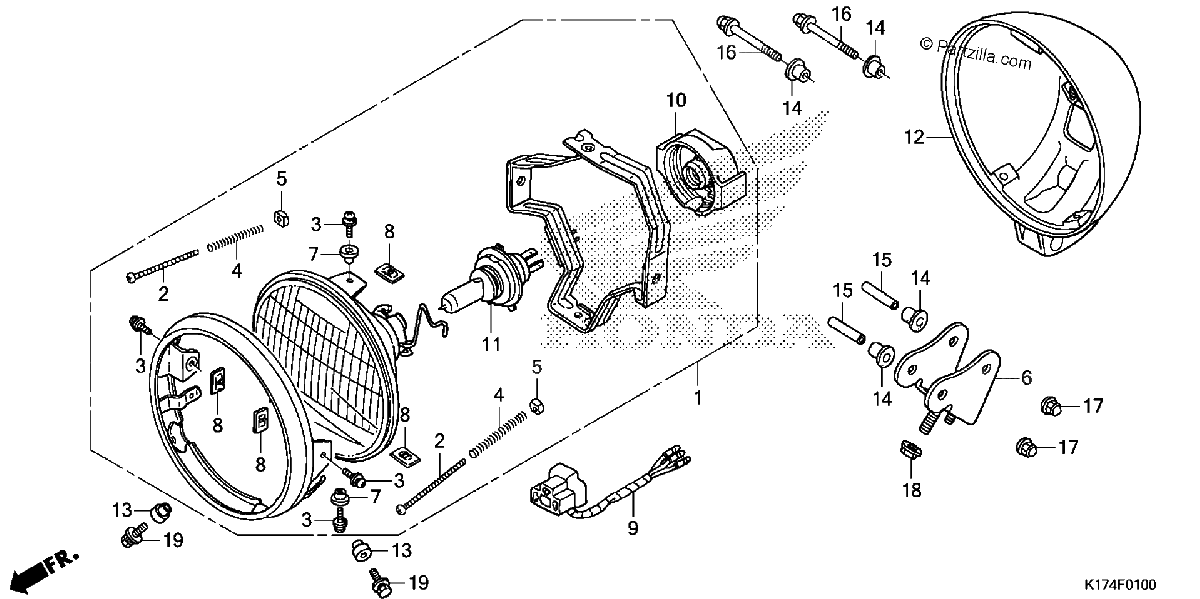 Diagrama de HEADLIGHT