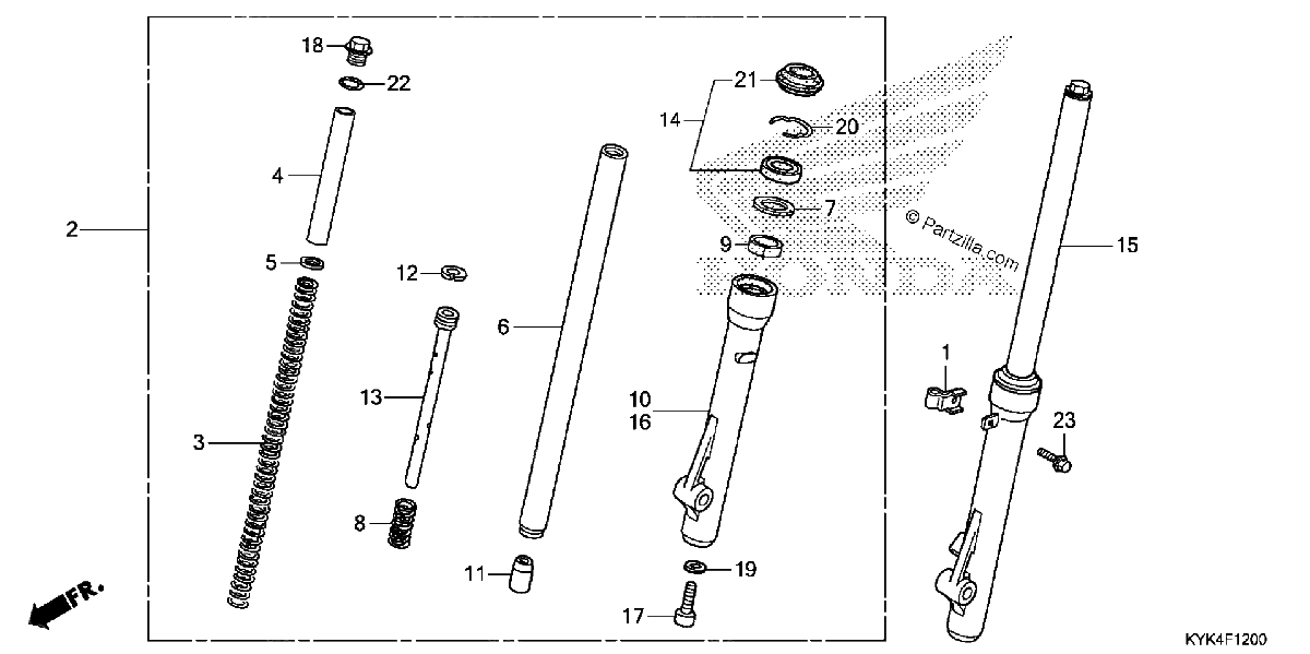 Diagrama de FRONT FORK