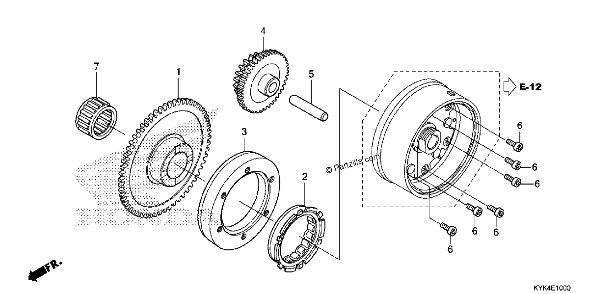 Diagrama de STARTING CLUTCH