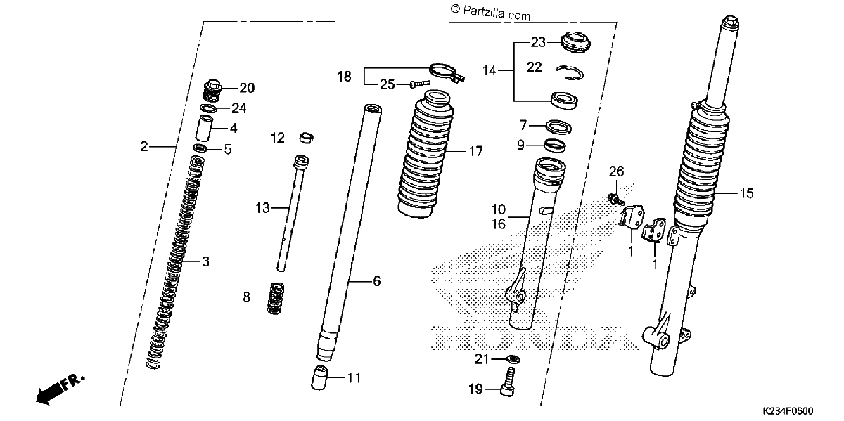 Diagrama de FRONT FORK