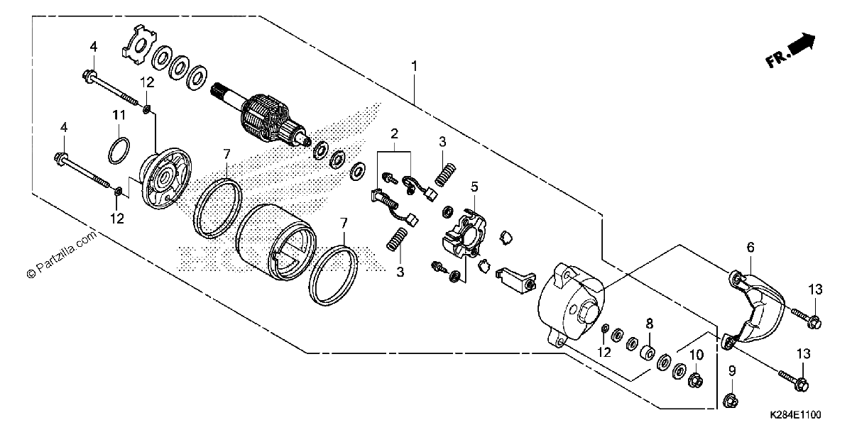 Diagrama de STARTER MOTOR