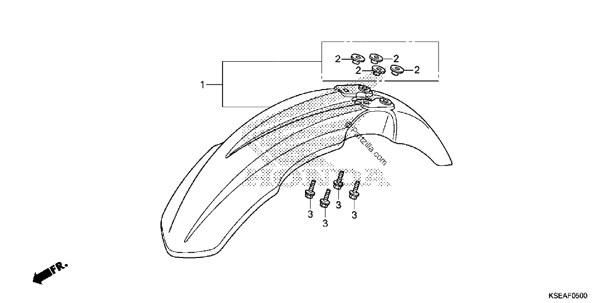 Diagrama de FRONT FENDER