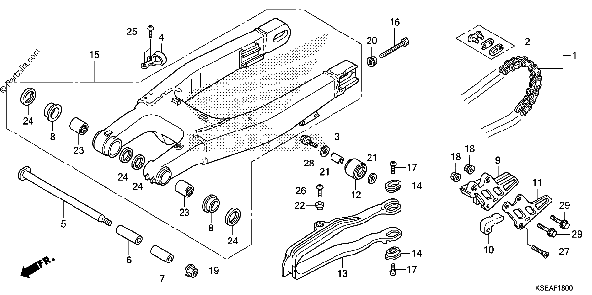 Diagrama de SWINGARM