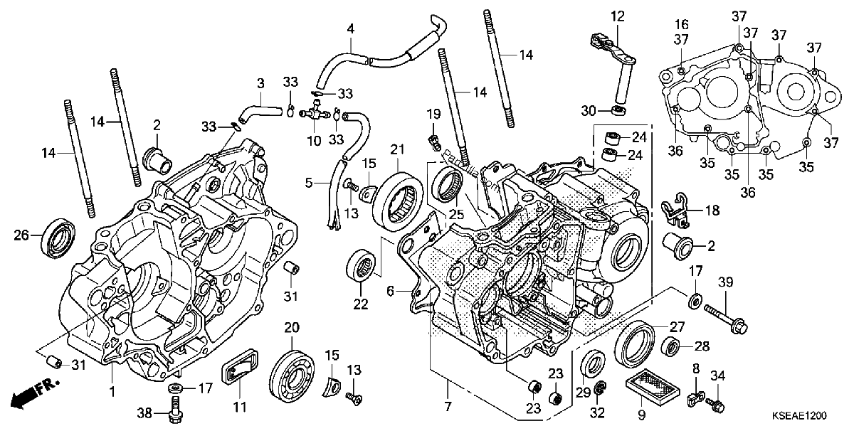 Diagrama de CRANKCASE