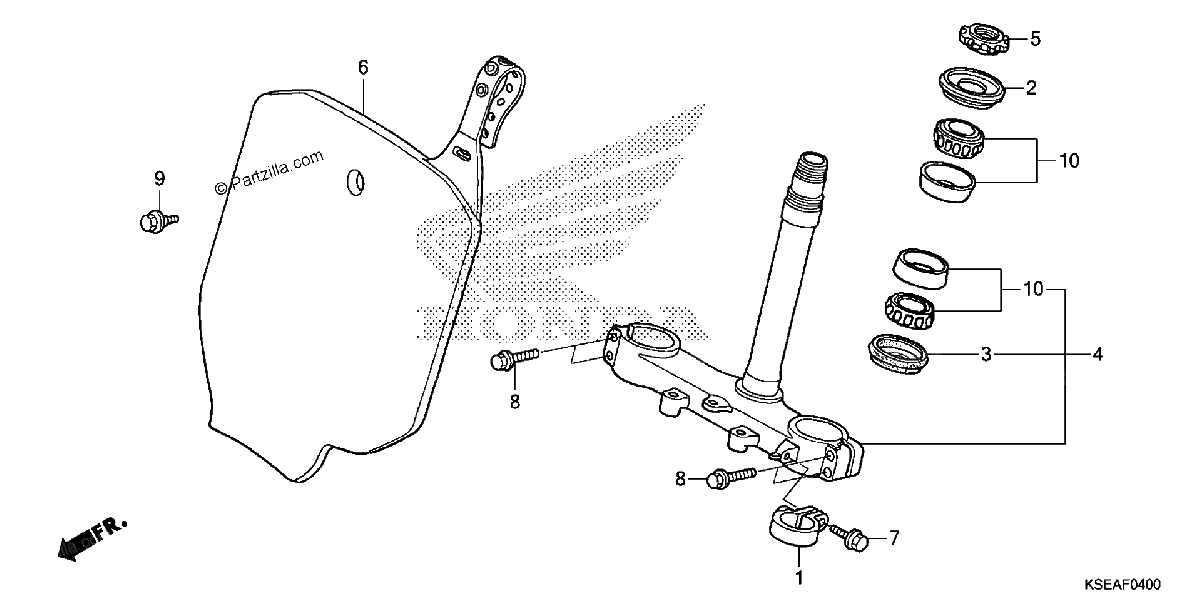 Diagrama de STEERING STEM
