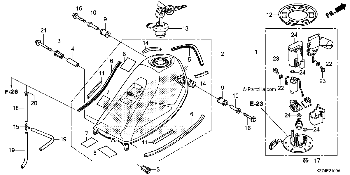 Diagrama de FUEL TANK