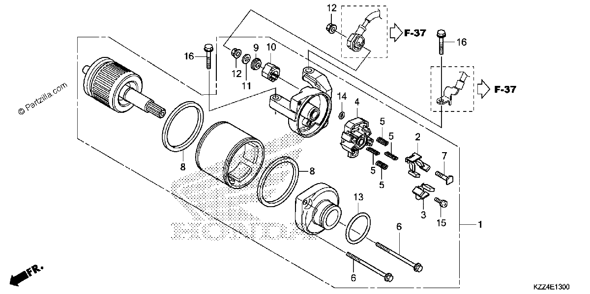 Diagrama de STARTER MOTOR