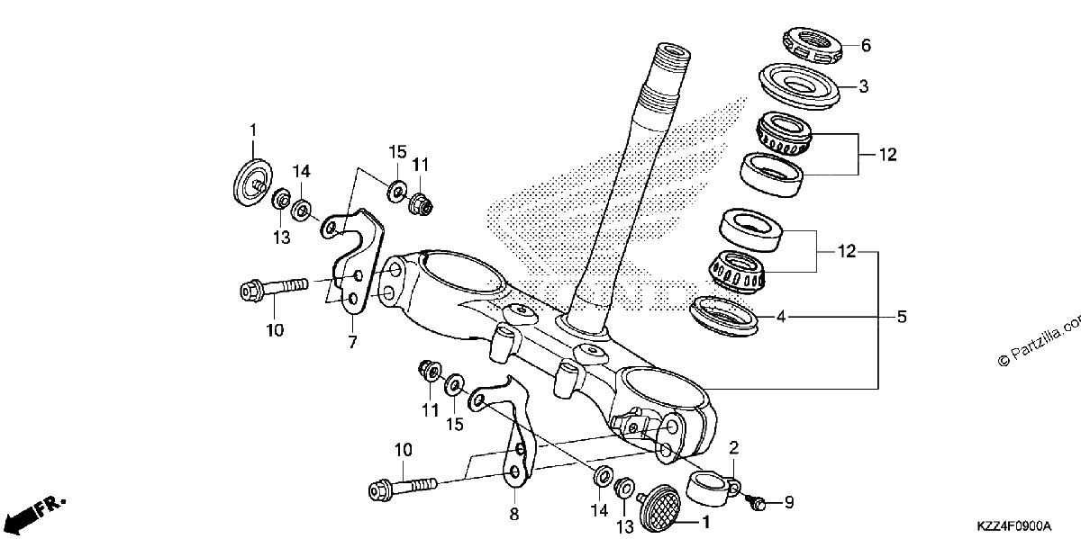 Diagrama de STEERING STEM