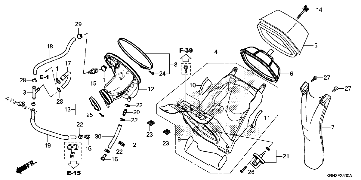 Diagrama de AIR CLEANER