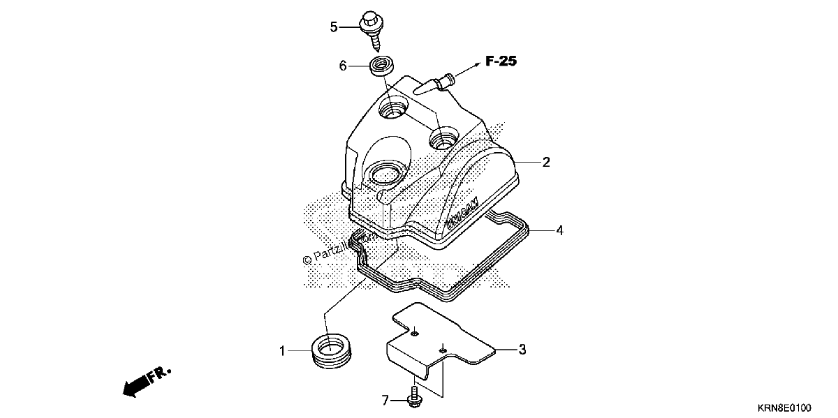 Diagrama de CYLINDER HEAD COVER