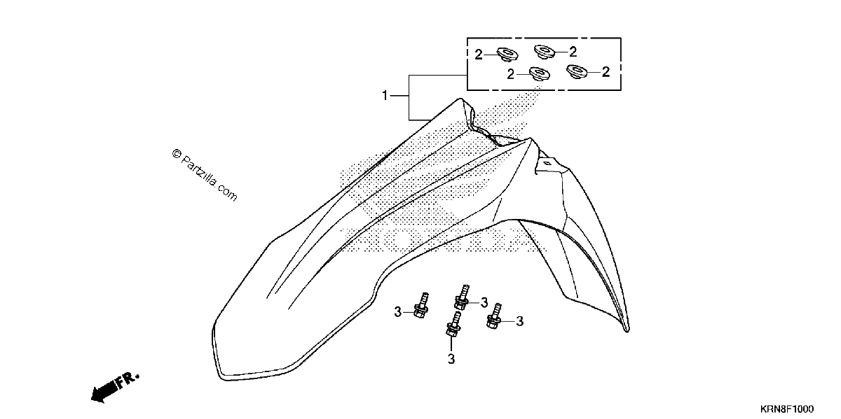 Diagrama de FRONT FENDER